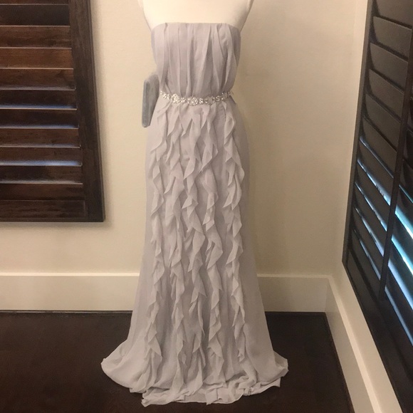 White by Vera Wang Gray/Silver bridesmaids gown - Picture 4 of 8